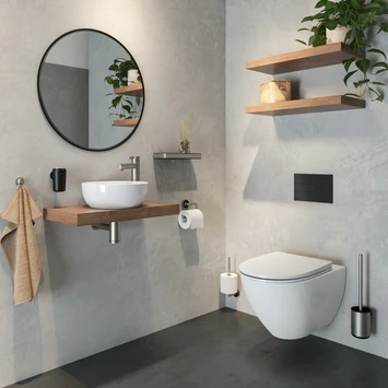 Tiger Cooper Toiletborstel Met Houder RVS Geborsteld / Zwart 4 Tiger Cooper Toiletborstel Met Houder RVS Geborsteld / Zwart - Afbeelding 4