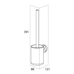 Tiger Cooper Toiletborstel Met Houder RVS Geborsteld / Zwart 11 Tiger Cooper Toiletborstel Met Houder RVS Geborsteld / Zwart -Pro Badkamer Verkoop 123 3603