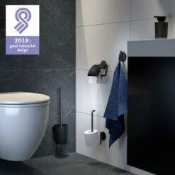 Tiger Tune Wc-borstelhouder Hangend Zwart -Pro Badkamer Verkoop 123 3620