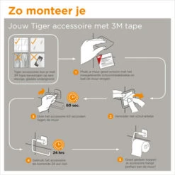 Tiger Tune Wc-borstelhouder Hangend Zwart -Pro Badkamer Verkoop 123 3623