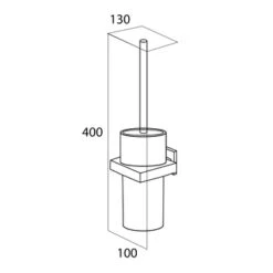 Tiger Toiletborstelhouder Items Hangend RVS -Pro Badkamer Verkoop 123 3646