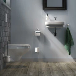 Tiger Wc-borstelset Ivy Chroom/wit -Pro Badkamer Verkoop 123 3706