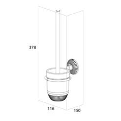 Tiger Wc-borstelset Ivy Chroom/wit -Pro Badkamer Verkoop 123 3708