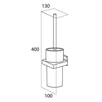 Tiger Toiletborstelhouder Items Hangend Chroom 6 Tiger Toiletborstelhouder Items Hangend Chroom - Afbeelding 6