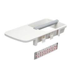 Tiger Toiletrolhouder TESS Met Planchet Wit/lichtgrijs -Pro Badkamer Verkoop 123 3743