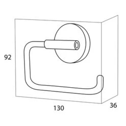 Handson Toiletrolhouder Smart Chroom 5 Handson Toiletrolhouder Smart Chroom -Pro Badkamer Verkoop 123 3768