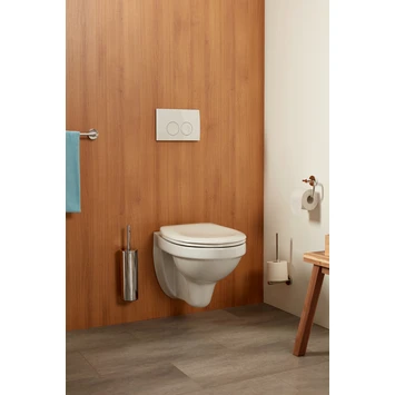 Haceka Toiletborstelhouder Kosmos Tec Hangend Chroom Buitenpot Met Binnenpot 2 Haceka Toiletborstelhouder Kosmos Tec Hangend Chroom Buitenpot Met Binnenpot - Afbeelding 2