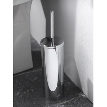Haceka Toiletborstelhouder Kosmos Tec Hangend Chroom Buitenpot Met Binnenpot 4 Haceka Toiletborstelhouder Kosmos Tec Hangend Chroom Buitenpot Met Binnenpot - Afbeelding 4