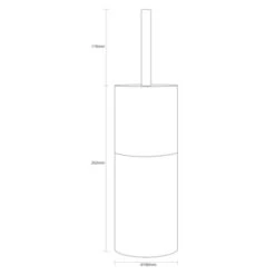 Sealskin Toiletborstelhouder Doppio Grijs -Pro Badkamer Verkoop 123 3835