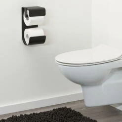 Sealskin WC-rolhouder Brix Metaal Zwart -Pro Badkamer Verkoop 123 3897