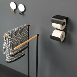 Sealskin WC-rolhouder Brix Metaal Zwart -Pro Badkamer Verkoop 123 3898