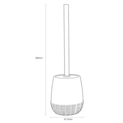 Sealskin Toiletborstel Met Houder Braid Wit -Pro Badkamer Verkoop 123 3928