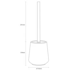 Sealskin Toiletborstelhouder Conical Porselein Groen -Pro Badkamer Verkoop 123 3957