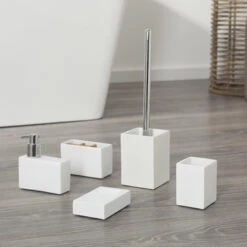 SEALSKIN Tiger Toiletborstelhouder Cura Wit -Pro Badkamer Verkoop 123 3978