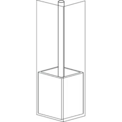 SEALSKIN Tiger Toiletborstelhouder Cura Wit -Pro Badkamer Verkoop 123 3980