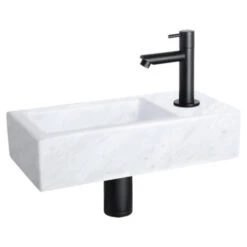 Differnz Helios Fontein 37.5x18.5x9.5 Cm Marmer -Pro Badkamer Verkoop 123 4101