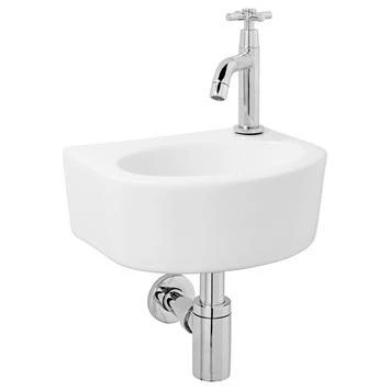 Atlantic Fonteinset Jonah Halfrond Wit Keramiek 30x22.5x11.5 Cm 1 Atlantic Fonteinset Jonah Halfrond Wit Keramiek 30x22.5x11.5 Cm