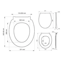 Tiger WC Bril Pasadena Wit Kunststof Met Softclose -Pro Badkamer Verkoop 123 4224