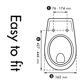 Cedo Mosaic Wc Bril Softclose Duroplast 3 Cedo Mosaic Wc Bril Softclose Duroplast - Afbeelding 3