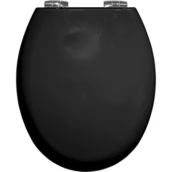 Bemis WC Bril New York Zwart Hout Met Softclose 1 Bemis WC Bril New York Zwart Hout Met Softclose