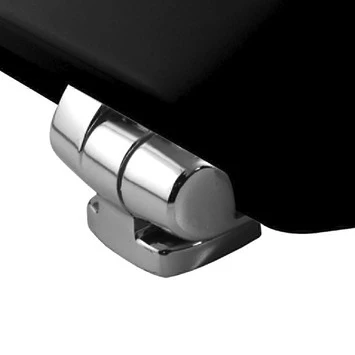 Bemis WC Bril New York Zwart Hout Met Softclose 2 Bemis WC Bril New York Zwart Hout Met Softclose - Afbeelding 2