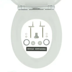 Tiger WC Bril Boston Wit/Chroom Kunststof Met Softclose -Pro Badkamer Verkoop 123 4334