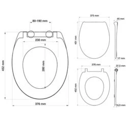 Tiger WC Bril Venture Pergamon Kunststof Met Softclose -Pro Badkamer Verkoop 123 4351