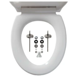 Tiger WC Bril Speckels Duroplast Zwart-wit -Pro Badkamer Verkoop 123 4401