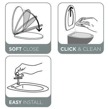 Tiger WC Bril Burton Wit Kunststof Met Softclose 10 Tiger WC Bril Burton Wit Kunststof Met Softclose - Afbeelding 10