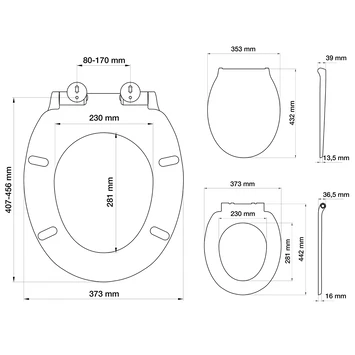 Tiger WC Bril Burton Wit Kunststof Met Softclose 11 Tiger WC Bril Burton Wit Kunststof Met Softclose - Afbeelding 11