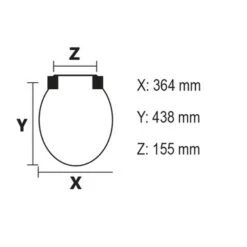 Bemis WC Bril Chicago Wit Hout Met Kunststof Softclose -Pro Badkamer Verkoop 123 4484