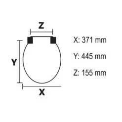 Bemis WC Bril Chicago Wit Hout Met Metalen Softclose -Pro Badkamer Verkoop 123 4487