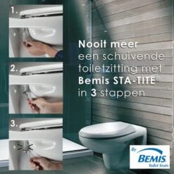 Bemis WC Bril New York Wit Hout Met Softclose -Pro Badkamer Verkoop 123 4496