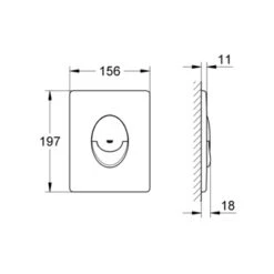 Grohe Bedieningsplaat Start Zwart Mat Voor Solido -Pro Badkamer Verkoop 123 4560
