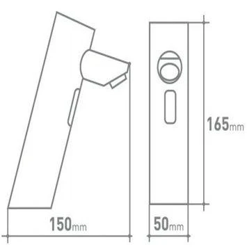 Van Marcke Fonteinkraan Go O'matic Met Infraroodsensor Chroom 3 Van Marcke Fonteinkraan Go O'matic Met Infraroodsensor Chroom - Afbeelding 3
