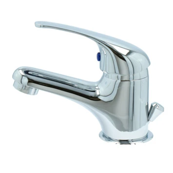 OK Wastafelkraan Met Hendel En Waste Chroom 2 OK Wastafelkraan Met Hendel En Waste Chroom - Afbeelding 2