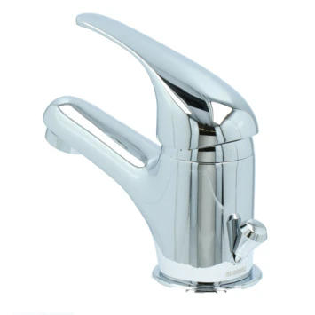 OK Wastafelkraan Met Hendel En Waste Chroom 3 OK Wastafelkraan Met Hendel En Waste Chroom - Afbeelding 3