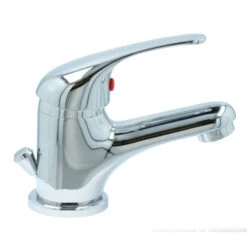 OK Wastafelkraan Met Hendel En Waste Chroom 17 OK Wastafelkraan Met Hendel En Waste Chroom -Pro Badkamer Verkoop 123 4702