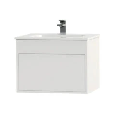 Tiger Helsinki Badkamermeubel 60 Cm Hoogglans Wit Met Wastafel Keramiek Wit -Pro Badkamer Verkoop 123 487