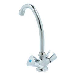 OK Keukenkraan 2-knops Chroom -Pro Badkamer Verkoop 123 4912