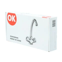OK Keukenkraan 2-knops Chroom -Pro Badkamer Verkoop 123 4919