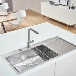 Grohe Colours Keukenkraan Essence New RVS Met Uittrekbare Mousseur -Pro Badkamer Verkoop 123 4927