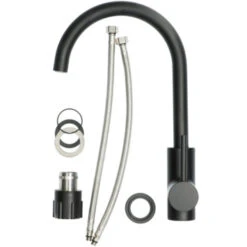 Atlantic Keukenkraan Colin Met Hendel Zwart -Pro Badkamer Verkoop 123 4941