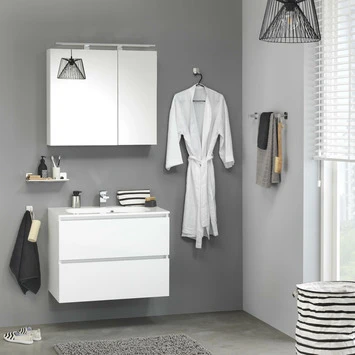 Tiger Spiegelkast S-Line 60cm Sneeuwwit 2 Tiger Spiegelkast S-Line 60cm Sneeuwwit - Afbeelding 2