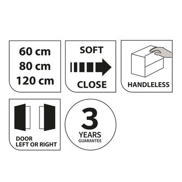 Tiger Spiegelkast S-Line 60cm Sneeuwwit 8 Tiger Spiegelkast S-Line 60cm Sneeuwwit - Afbeelding 8