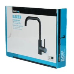 Handson Keukenkraan Olivier Met Hendel Mat Zwart -Pro Badkamer Verkoop 123 5060