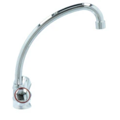 Handson Keukenkraan Thomas 2-knops Chroom Met Uitloop 235mm -Pro Badkamer Verkoop 123 5080