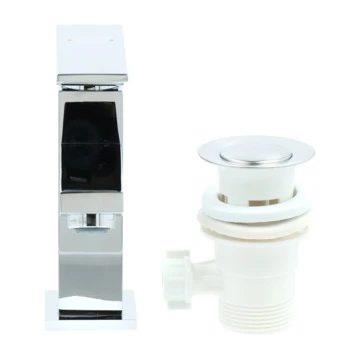 Aqualino Wastafelkraan Panaro Met Hendel En Waste Chroom 9 Aqualino Wastafelkraan Panaro Met Hendel En Waste Chroom - Afbeelding 9