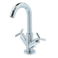 Absolut Wastafelkraan Post 2-knops Chroom