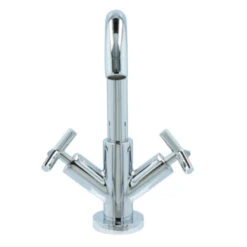 Absolut Wastafelkraan Post 2-knops Chroom -Pro Badkamer Verkoop 123 5228